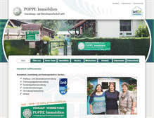 Tablet Screenshot of poppe-immobilien.de